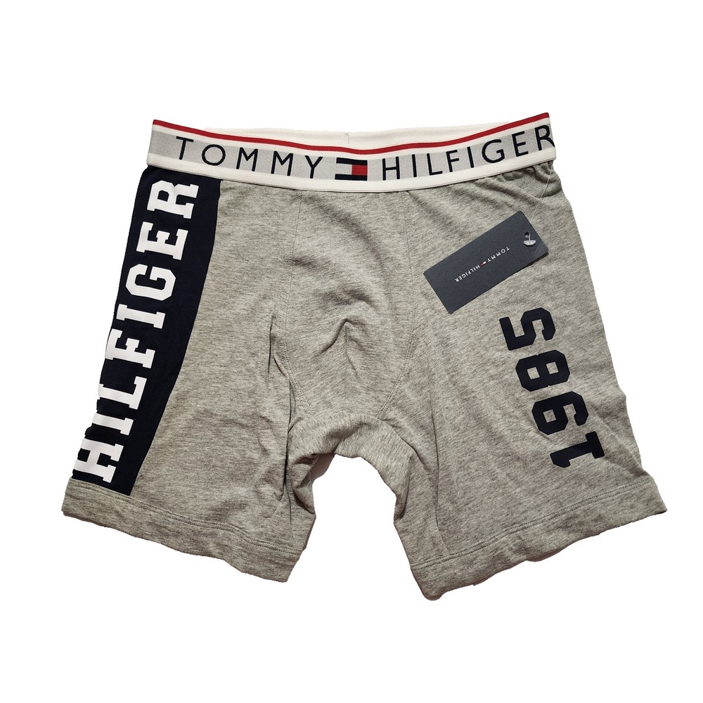 Tommy Hilfiger Single Boxer Tagless Cotton Gray Size Small